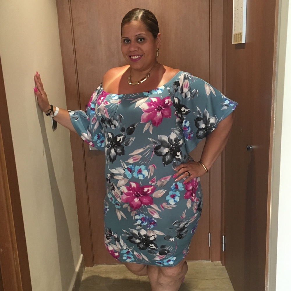 FTF: Floral off the shoulder dress